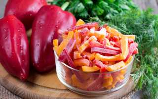 Как заморозить болгарский перец на зиму — целым, в пакетах, нарезанный